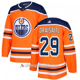 Män Ishockey Edmonton Oilers Tröja Leon Draisaitl 29 Adidas 2017-2018 Orange Authentic